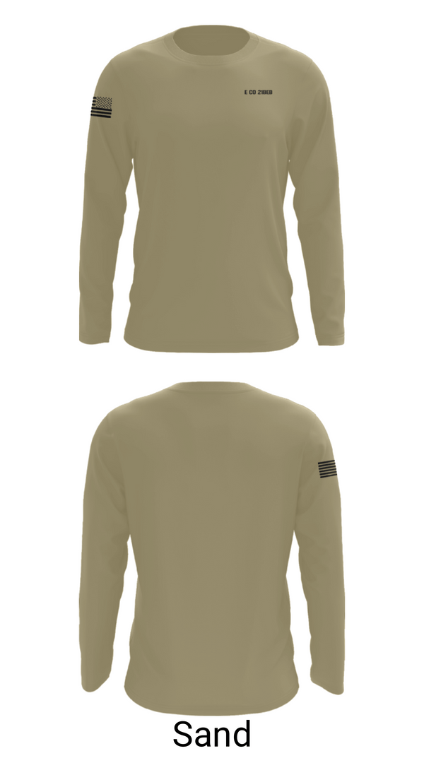 Long Sleeve Performance Shirt, E CO 21BEB, Army, Teamtime, Team time, sublimation, custom sports apparel, team uniforms, spirit wear, spiritwear, sports uniforms, custom shirts, team store, custom team store, fundraiser sports, apparel fundraiser