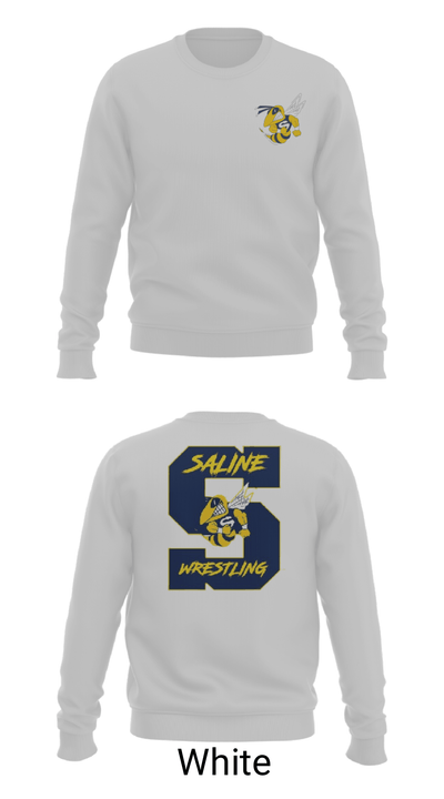 Saline Middle School Wrestling 11317795 Crew Neck Sweatshirt - 2