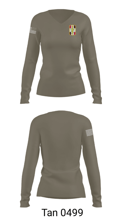 345th MCGA 98196690 Women's Long Sleeve V-neck Shirt - 39