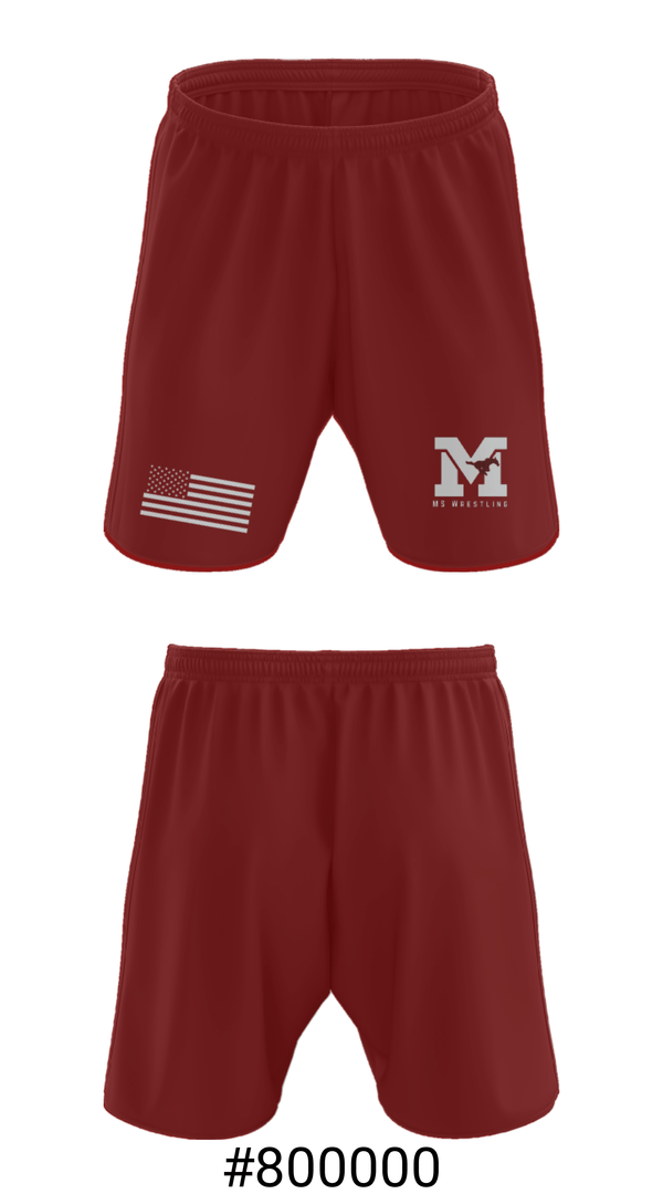 Athletic Shorts With Pockets, Mount Vernon High School Wrestling, Wrestling, Teamtime, Team time, sublimation, custom sports apparel, team uniforms, spirit wear, spiritwear, sports uniforms, custom shirts, team store, custom team store, fundraiser sports, apparel fundraiser