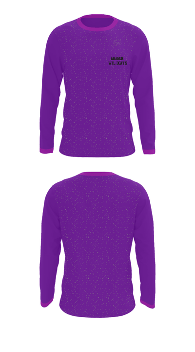 Aragon wildcats 68195554 Long Sleeve Performance Shirt - 33