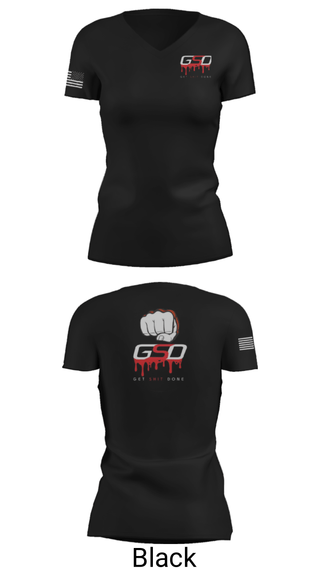 Women's Short Sleeve Vneck Shirt, GetShitDone, E-Sports, Teamtime, Team time, sublimation, custom sports apparel, team uniforms, spirit wear, spiritwear, sports uniforms, custom shirts, team store, custom team store, fundraiser sports, apparel fundraiser