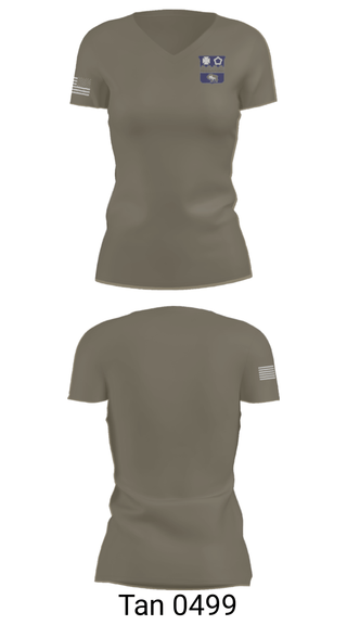 Women's Short Sleeve Vneck Shirt, C Co 4th Battalion 17th Infantry, 7th Infantry Division, Army, Teamtime, Team time, sublimation, custom sports apparel, team uniforms, spirit wear, spiritwear, sports uniforms, custom shirts, team store, custom team store, fundraiser sports, apparel fundraiser