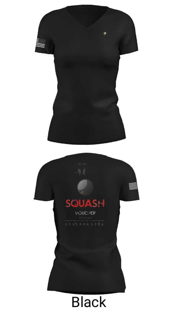 Women's Short Sleeve Vneck Shirt, Cambridge Squash, Tennis, Teamtime, Team time, sublimation, custom sports apparel, team uniforms, spirit wear, spiritwear, sports uniforms, custom shirts, team store, custom team store, fundraiser sports, apparel fundraiser