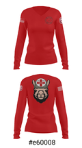 Alpha Company, WBAMC 94187438 Women's Long Sleeve V-neck Shirt - 7