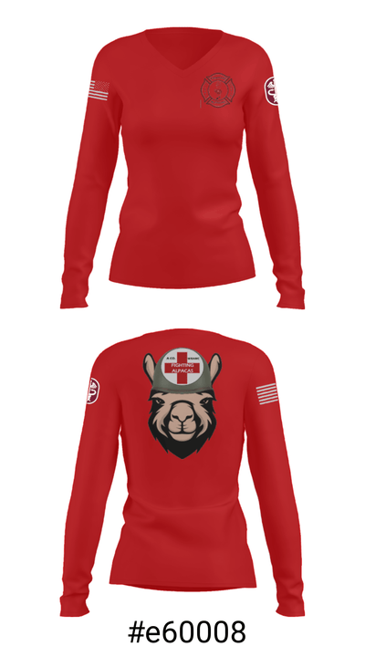 Alpha Company, WBAMC 94187438 Women's Long Sleeve V-neck Shirt - 7