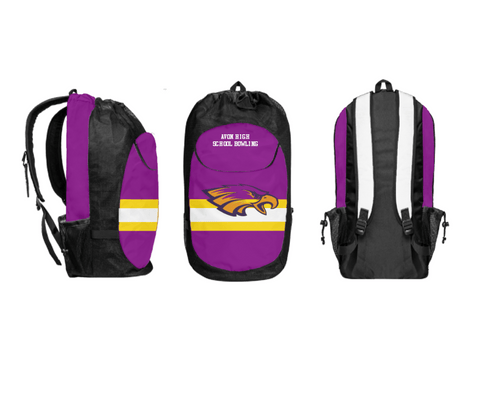 Gear Bag, Avon High School Bowling, Bowling, Teamtime, Team time, sublimation, custom sports apparel, team uniforms, spirit wear, spiritwear, sports uniforms, custom shirts, team store, custom team store, fundraiser sports, apparel fundraiser