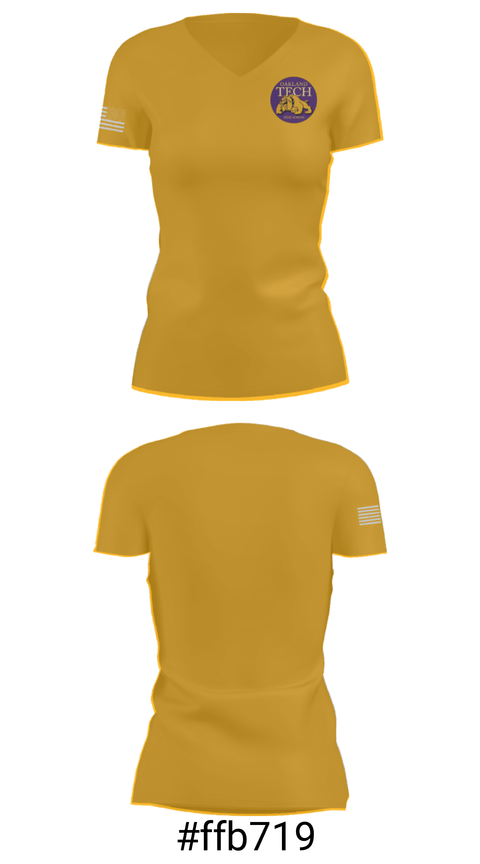 Women's Short Sleeve Vneck Shirt, Oakland Technical High School Swimming, Swimming, Teamtime, Team time, sublimation, custom sports apparel, team uniforms, spirit wear, spiritwear, sports uniforms, custom shirts, team store, custom team store, fundraiser sports, apparel fundraiser