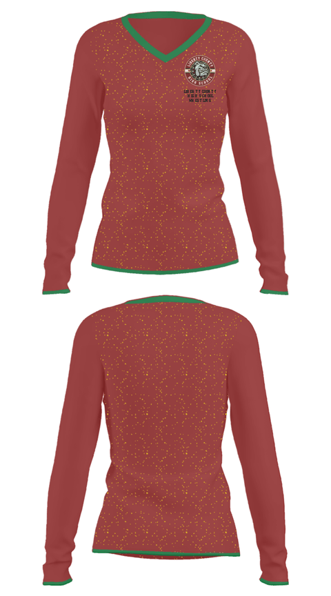 Women's Long Sleeve Vneck Shirt, Liberty County High School Wrestling, Wrestling, Teamtime, Team time, sublimation, custom sports apparel, team uniforms, spirit wear, spiritwear, sports uniforms, custom shirts, team store, custom team store, fundraiser sports, apparel fundraiser