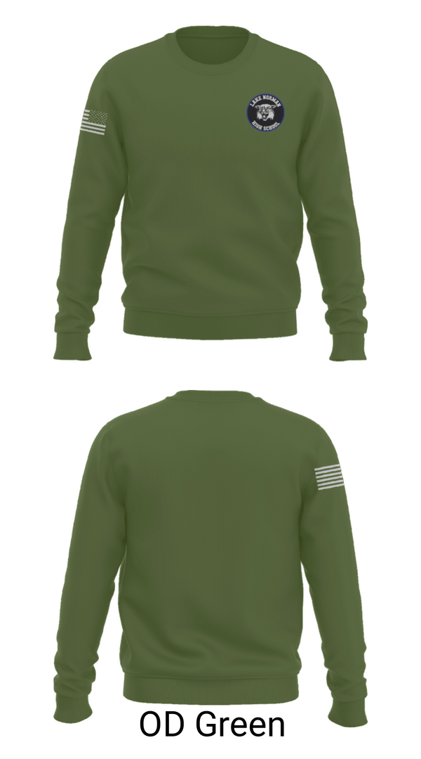 Crew Neck Sweatshirt, Lake Norman High School, Spirit Store, Teamtime, Team time, sublimation, custom sports apparel, team uniforms, spirit wear, spiritwear, sports uniforms, custom shirts, team store, custom team store, fundraiser sports, apparel fundraiser