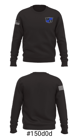 Crew Neck Sweatshirt, Charlie West, Police, Teamtime, Team time, sublimation, custom sports apparel, team uniforms, spirit wear, spiritwear, sports uniforms, custom shirts, team store, custom team store, fundraiser sports, apparel fundraiser