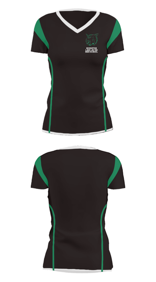 Women's Short Sleeve Vneck Shirt, Houghton Lake Jr/Sr High School, Spirit Store, Teamtime, Team time, sublimation, custom sports apparel, team uniforms, spirit wear, spiritwear, sports uniforms, custom shirts, team store, custom team store, fundraiser sports, apparel fundraiser