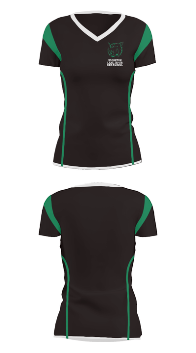 Houghton Lake Jr/Sr High School 8124308 Women's Short Sleeve V-neck Shirt - 29