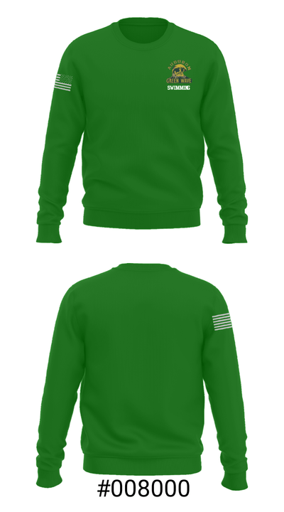 Audubon Senior High School Swimming 76077146 Crew Neck Sweatshirt - 16