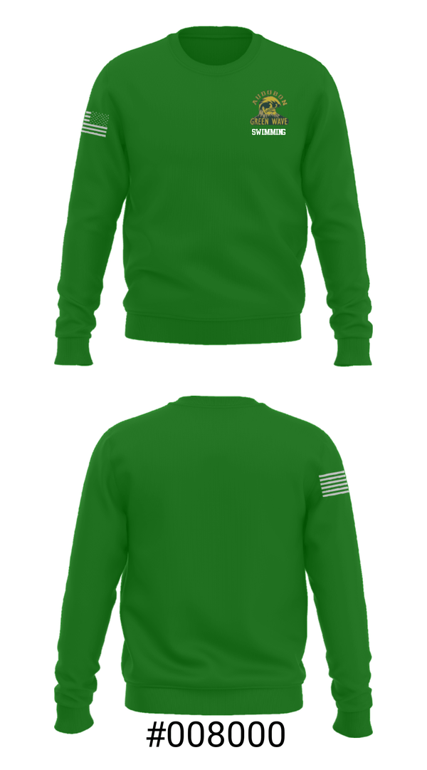 Crew Neck Sweatshirt, Audubon Senior High School Swimming, Swimming, Teamtime, Team time, sublimation, custom sports apparel, team uniforms, spirit wear, spiritwear, sports uniforms, custom shirts, team store, custom team store, fundraiser sports, apparel fundraiser