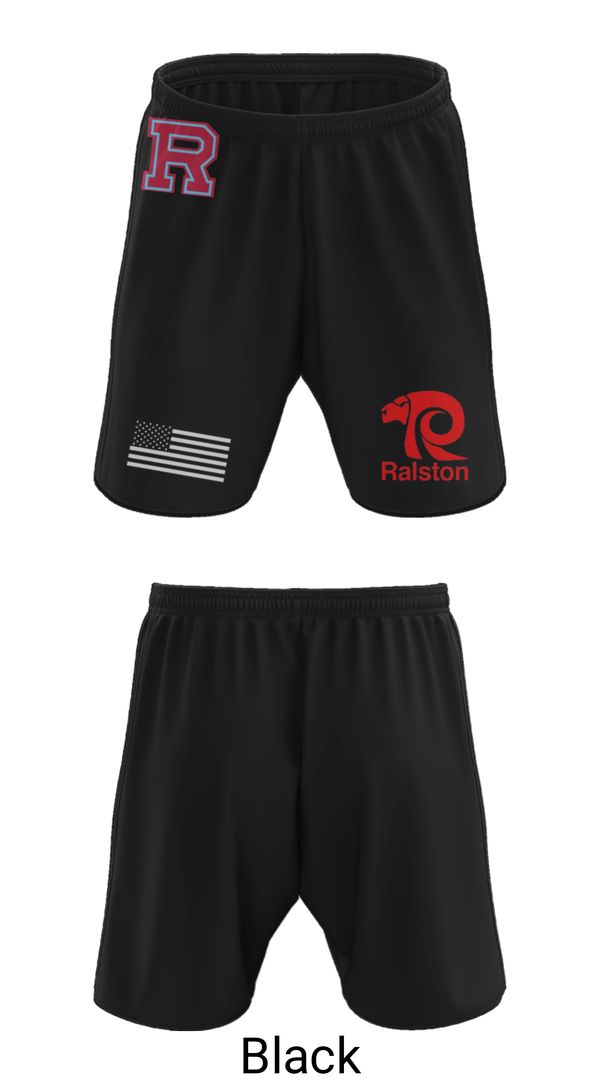 Athletic Shorts With Pockets, Ralston High School Wrestling, Wrestling, Teamtime, Team time, sublimation, custom sports apparel, team uniforms, spirit wear, spiritwear, sports uniforms, custom shirts, team store, custom team store, fundraiser sports, apparel fundraiser