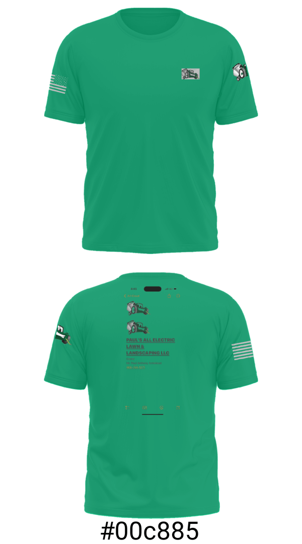 Short Sleeve Performance Shirt, PAUL’S ALL ELECTRIC LAWN & LANDSCAPING, , Teamtime, Team time, sublimation, custom sports apparel, team uniforms, spirit wear, spiritwear, sports uniforms, custom shirts, team store, custom team store, fundraiser sports, apparel fundraiser