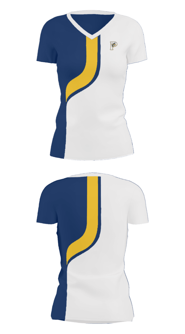 Women's Short Sleeve Vneck Shirt, Pelham City Middle School, Spirit Store, Teamtime, Team time, sublimation, custom sports apparel, team uniforms, spirit wear, spiritwear, sports uniforms, custom shirts, team store, custom team store, fundraiser sports, apparel fundraiser