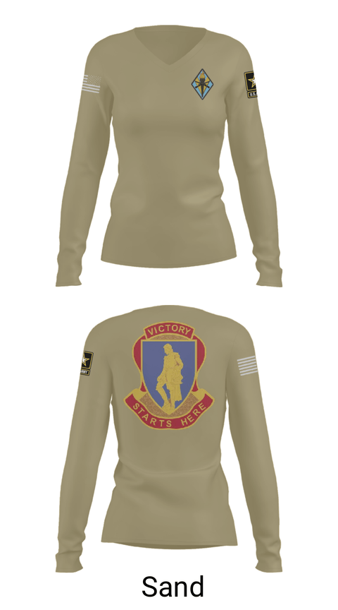 Women's Long Sleeve Vneck Shirt, Fort Jackson, Army, Teamtime, Team time, sublimation, custom sports apparel, team uniforms, spirit wear, spiritwear, sports uniforms, custom shirts, team store, custom team store, fundraiser sports, apparel fundraiser