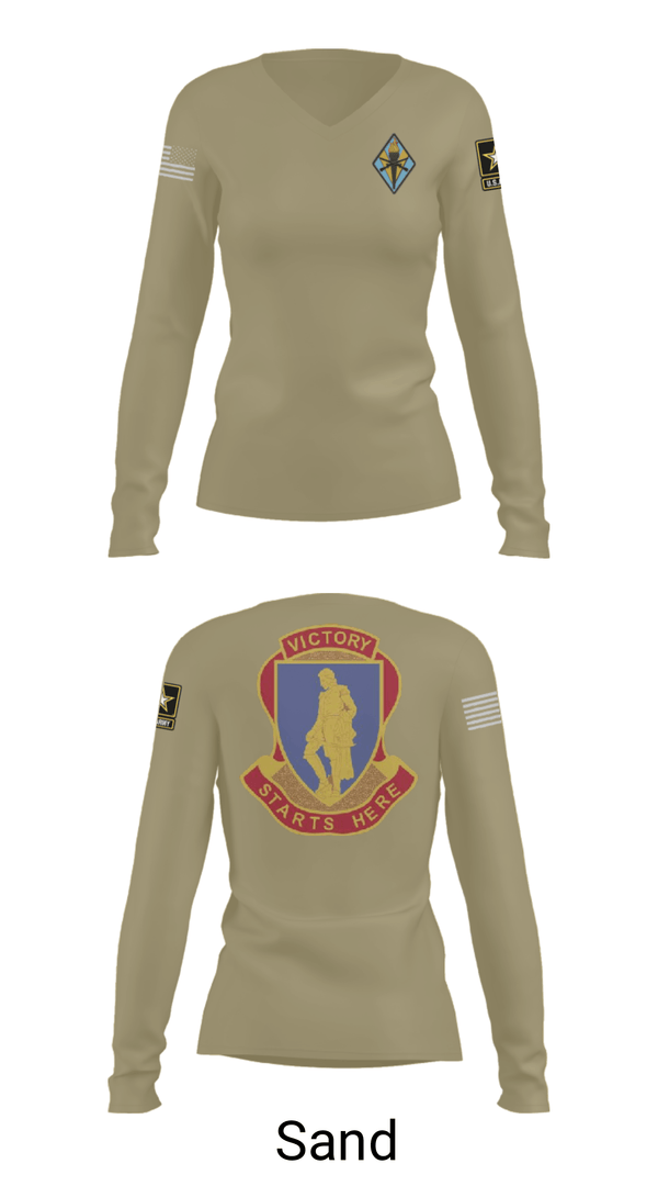 Women's Long Sleeve Vneck Shirt, Fort Jackson, Army, Teamtime, Team time, sublimation, custom sports apparel, team uniforms, spirit wear, spiritwear, sports uniforms, custom shirts, team store, custom team store, fundraiser sports, apparel fundraiser