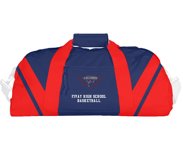 Duffle Bag, Fivay High School Basketball, Men's Basketball, Teamtime, Team time, sublimation, custom sports apparel, team uniforms, spirit wear, spiritwear, sports uniforms, custom shirts, team store, custom team store, fundraiser sports, apparel fundraiser