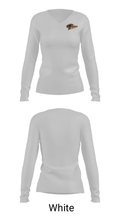 Denver High School Bowling 26545909 Women's Long Sleeve V-neck Shirt - 6