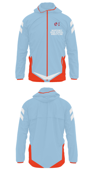 Windbreaker, Monterey High School Wrestling, Wrestling, Teamtime, Team time, sublimation, custom sports apparel, team uniforms, spirit wear, spiritwear, sports uniforms, custom shirts, team store, custom team store, fundraiser sports, apparel fundraiser