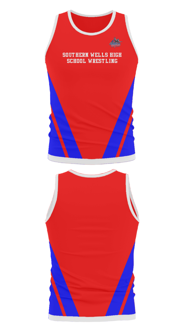Tank Top, Southern Wells High School Wrestling, Wrestling, Teamtime, Team time, sublimation, custom sports apparel, team uniforms, spirit wear, spiritwear, sports uniforms, custom shirts, team store, custom team store, fundraiser sports, apparel fundraiser