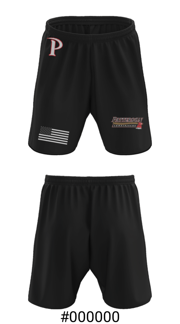Athletic Shorts With Pockets, Patterson, Men's Basketball, Teamtime, Team time, sublimation, custom sports apparel, team uniforms, spirit wear, spiritwear, sports uniforms, custom shirts, team store, custom team store, fundraiser sports, apparel fundraiser