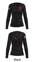 Mansfield High School Basketball 93945191 Women's Long Sleeve V-neck Shirt - 13