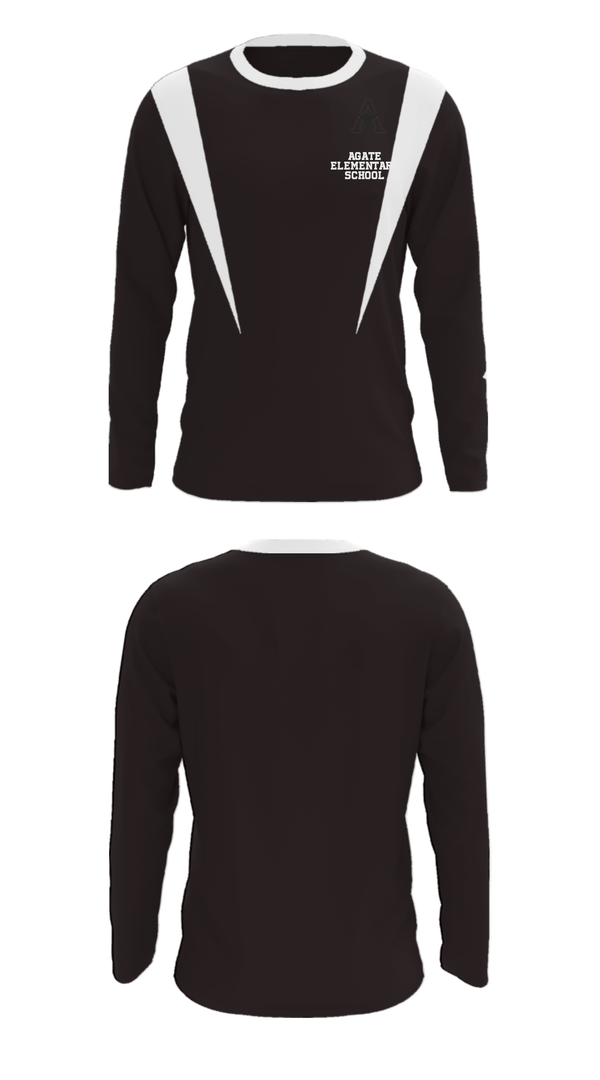 Long Sleeve Performance Shirt, Agate Elementary School, Spirit Store, Teamtime, Team time, sublimation, custom sports apparel, team uniforms, spirit wear, spiritwear, sports uniforms, custom shirts, team store, custom team store, fundraiser sports, apparel fundraiser