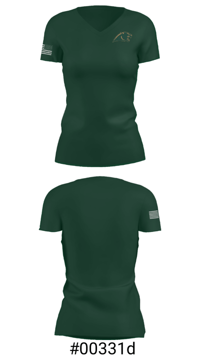 SHOW LOW HIGH SCHOOL 36455112 Women's Short Sleeve V-neck Shirt - 21