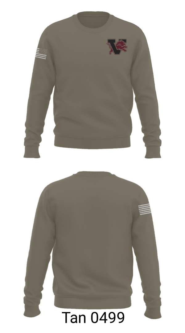 Crew Neck Sweatshirt, Vernon Middle School, Spirit Store, Teamtime, Team time, sublimation, custom sports apparel, team uniforms, spirit wear, spiritwear, sports uniforms, custom shirts, team store, custom team store, fundraiser sports, apparel fundraiser
