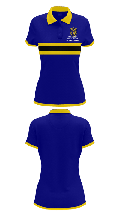 Our Lady of Lourdes High School Swimming 68155142 Short Sleeve Performance Polo - 30