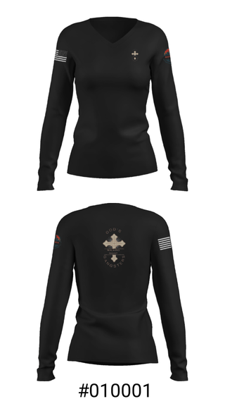Women's Long Sleeve Vneck Shirt, , Marines, Teamtime, Team time, sublimation, custom sports apparel, team uniforms, spirit wear, spiritwear, sports uniforms, custom shirts, team store, custom team store, fundraiser sports, apparel fundraiser