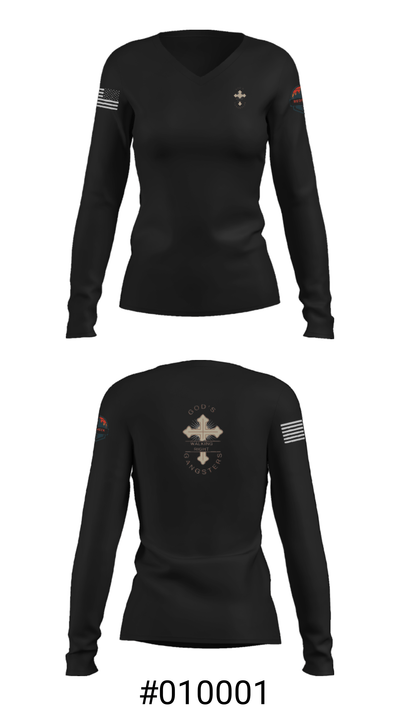 REDNECK'S 53256359 Women's Long Sleeve V-neck Shirt - 7