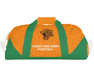 Duffle Bag, Lindsay High School Basketball, Women's Basketball, Teamtime, Team time, sublimation, custom sports apparel, team uniforms, spirit wear, spiritwear, sports uniforms, custom shirts, team store, custom team store, fundraiser sports, apparel fundraiser