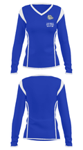 Albemarle High School Wrestling 26265341 Women's Long Sleeve V-neck Shirt - 35