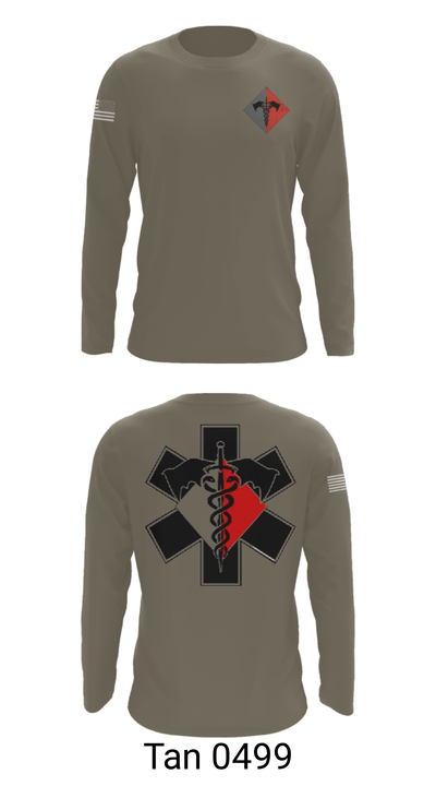 MEDICS 307th AEB 3679991 Long Sleeve Performance Shirt - 35