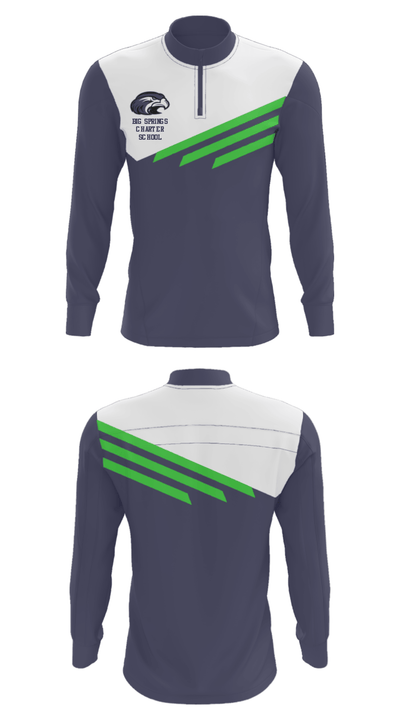 Big Springs Charter School 63680651 Quarter Zip Jacket - 30