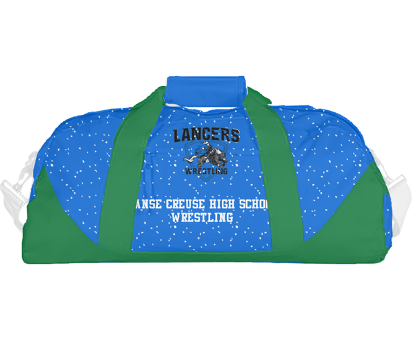 Duffle Bag, L'Anse Creuse High School Wrestling, Wrestling, Teamtime, Team time, sublimation, custom sports apparel, team uniforms, spirit wear, spiritwear, sports uniforms, custom shirts, team store, custom team store, fundraiser sports, apparel fundraiser