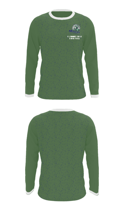 El Diamante High School Basketball 57210658 Long Sleeve Performance Shirt - 35
