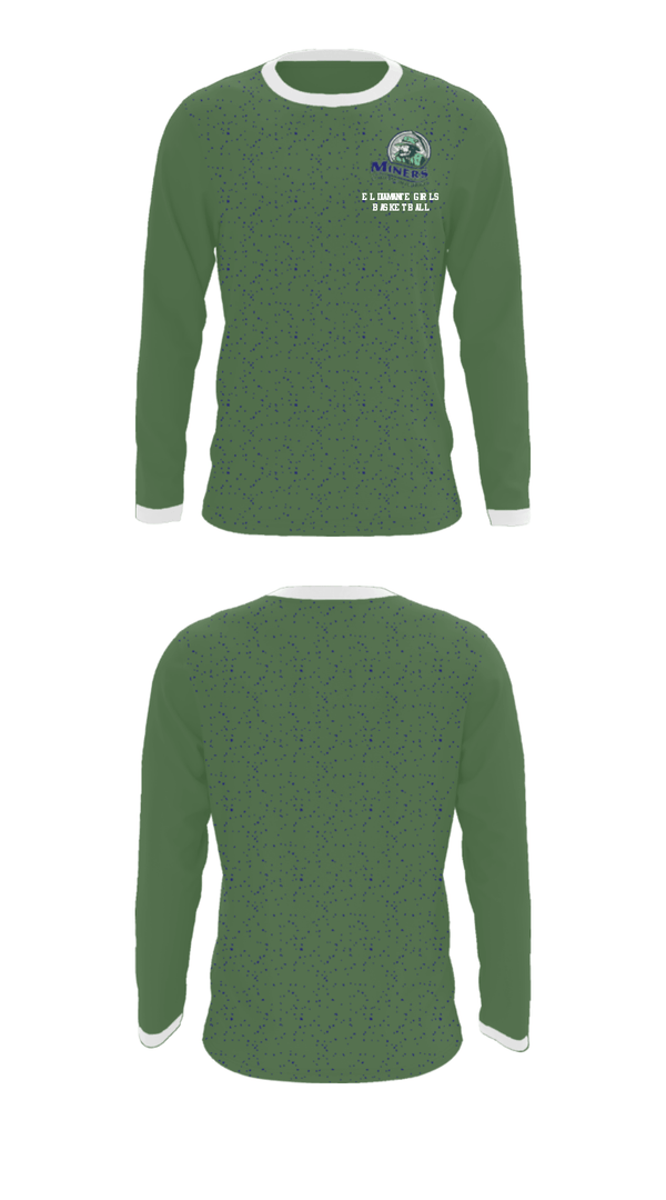 Long Sleeve Performance Shirt, El Diamante High School Basketball, Women's Basketball, Teamtime, Team time, sublimation, custom sports apparel, team uniforms, spirit wear, spiritwear, sports uniforms, custom shirts, team store, custom team store, fundraiser sports, apparel fundraiser