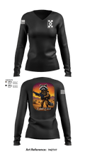 623rd ICTC 42112898 Women's Long Sleeve V-neck Shirt - 2
