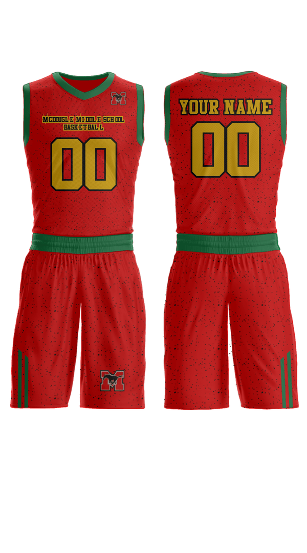 Womens Reversible Basketball Jersey, Mcdougle Middle School Basketball, Women's Basketball, Teamtime, Team time, sublimation, custom sports apparel, team uniforms, spirit wear, spiritwear, sports uniforms, custom shirts, team store, custom team store, fundraiser sports, apparel fundraiser