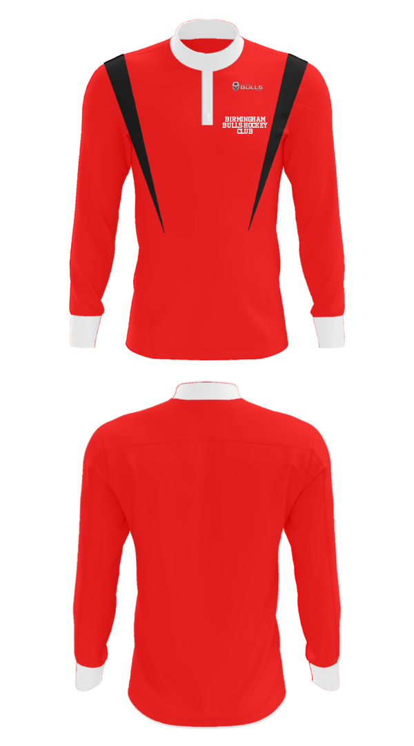 Quarter Zip Jacket, Birmingham Bulls-Hockey Club, Ice Hockey, Teamtime, Team time, sublimation, custom sports apparel, team uniforms, spirit wear, spiritwear, sports uniforms, custom shirts, team store, custom team store, fundraiser sports, apparel fundraiser