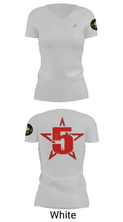 ARMSTRONGINC.Est1964 5136352 Women's Short Sleeve V-neck Shirt - 7
