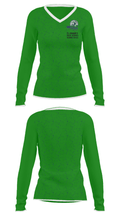 El Diamante High School Basketball 57210658 Women's Long Sleeve V-neck Shirt - 34