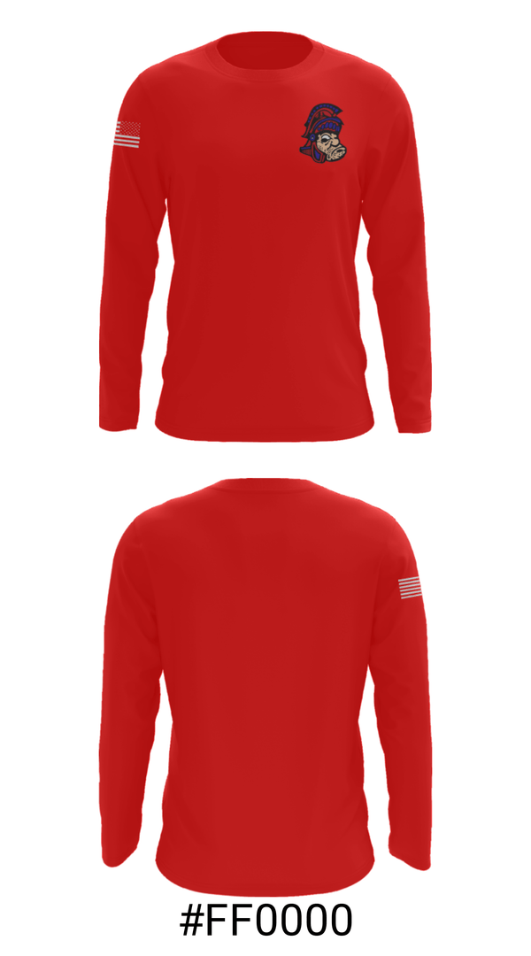 Long Sleeve Performance Shirt, Waltonville Junior High School  Basketball, Men's Basketball, Teamtime, Team time, sublimation, custom sports apparel, team uniforms, spirit wear, spiritwear, sports uniforms, custom shirts, team store, custom team store, fundraiser sports, apparel fundraiser