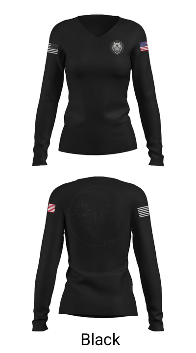 Blacksmith s 21266985 Women's Long Sleeve V-neck Shirt - 7